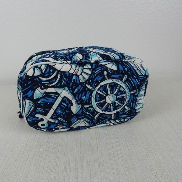 Vera Bradley Factory Style Train Case Cosmetic Make-Up Organizer SHORE ENOUGH - Picture 8 of 8